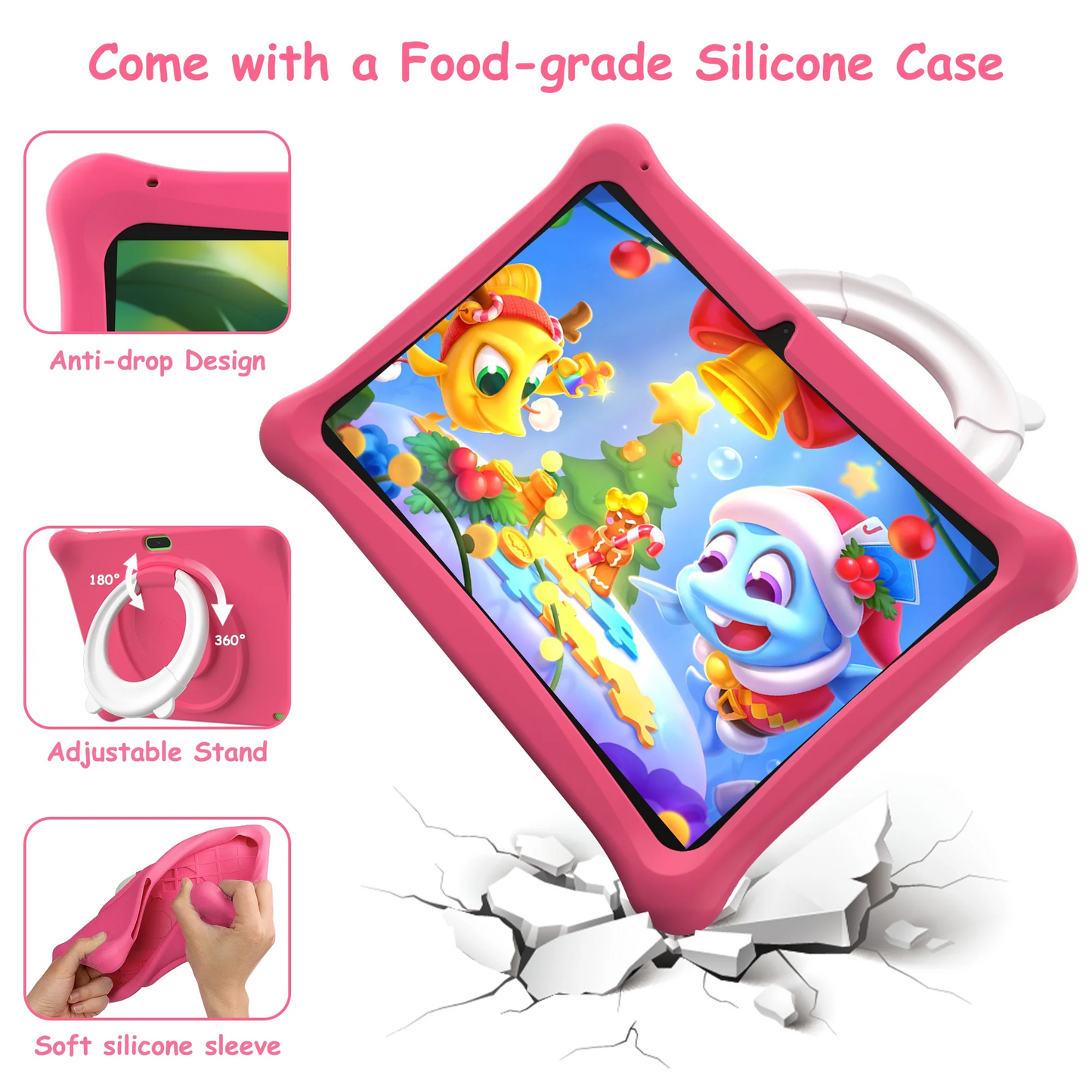 TEAYINGDE 10" Android 13 Kid Tablet 2GB RAM 64GB ROM 1280*800 Educational Tab, 4-Core A133 (additional 2GB VM)