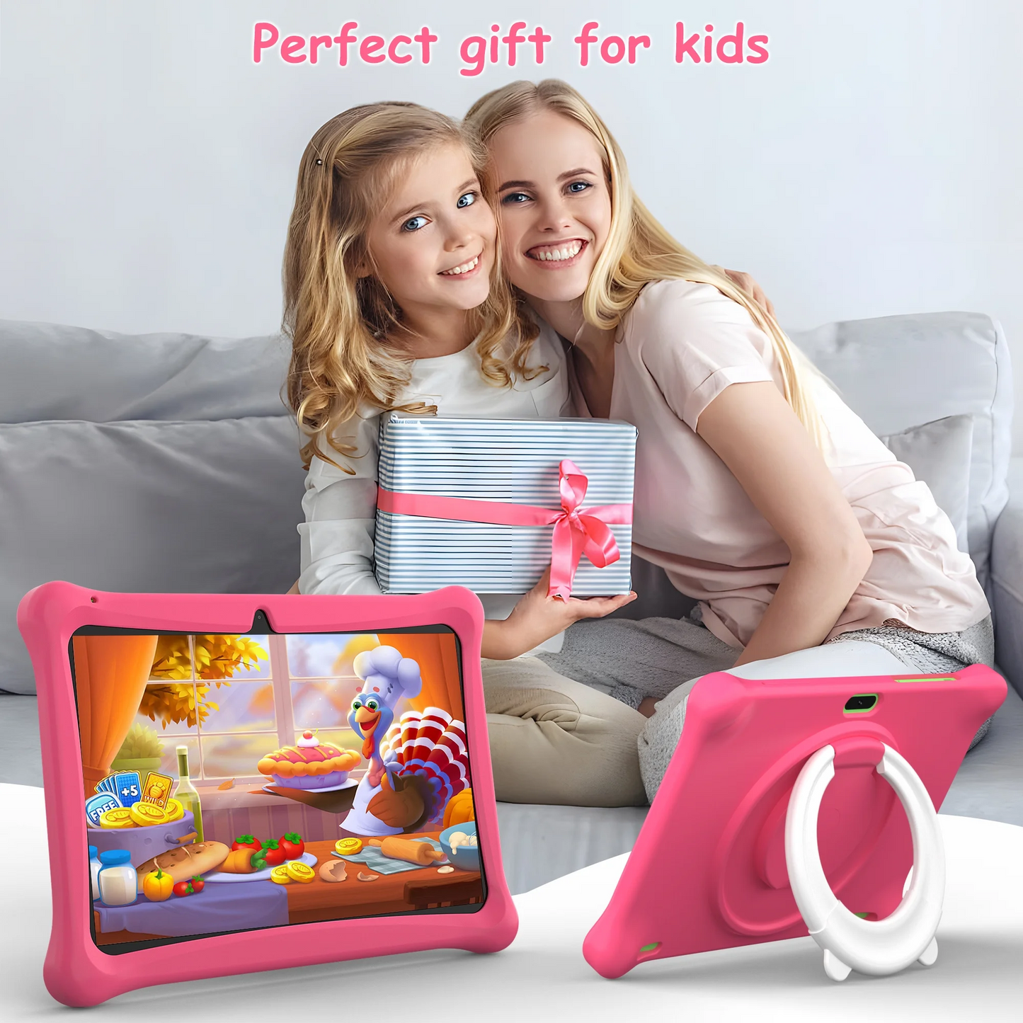 TEAYINGDE 10" Android 13 Kid Tablet 2GB RAM 64GB ROM 1280*800 Educational Tab, 4-Core A133 (additional 2GB VM)