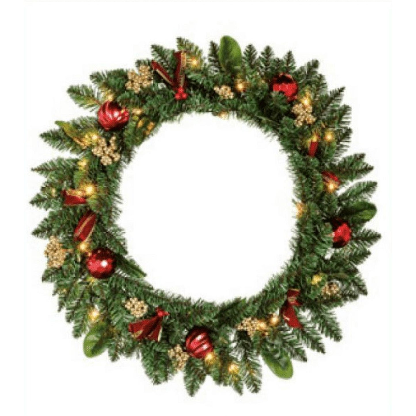 IZNEN 24in Pre-Lit Battery Powered Christmas Wreath