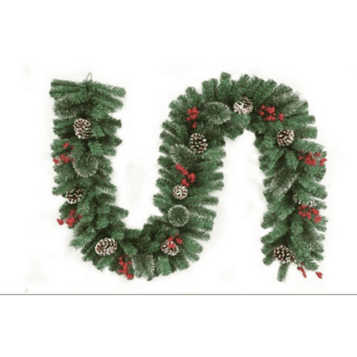 IZNEN 9 FT Pre-Lit Christmas Garland with Lights for Outdoor Indoor