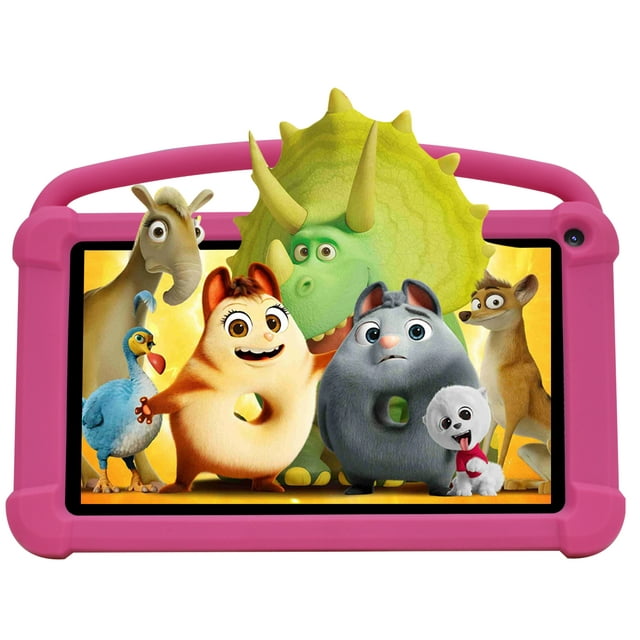 TEAYINGDE Kids Tablet 7 inch Android 12 Tablet Pc with WiFi 32GB Tablet for Ages 2–8 Kids Tablet with Silicone Case Google Play Parental Control APP