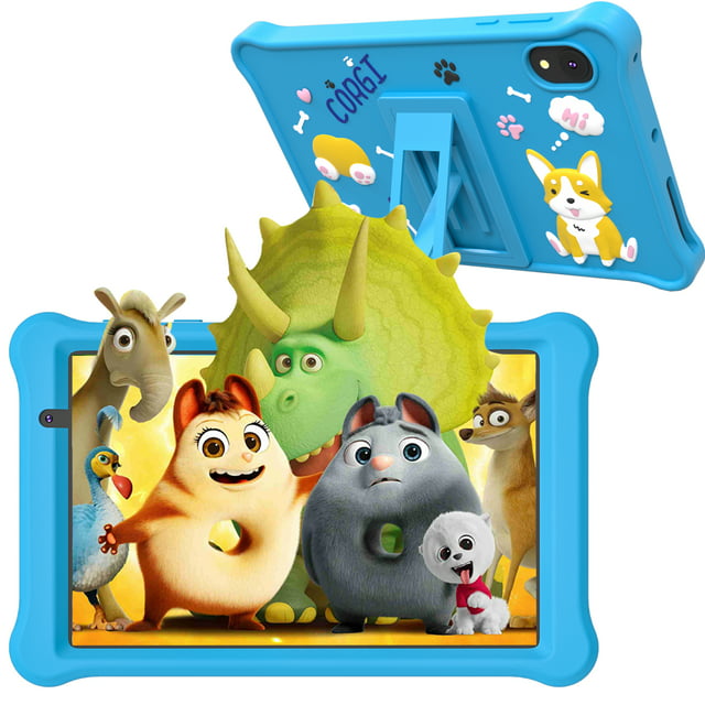 TEAYINGDE Kids Tablet 7 inch Android 12 Tablet Pc with WiFi 32GB Tablet for Ages 2–8 Kids Tablet with Silicone Case Google Play Parental Control APP